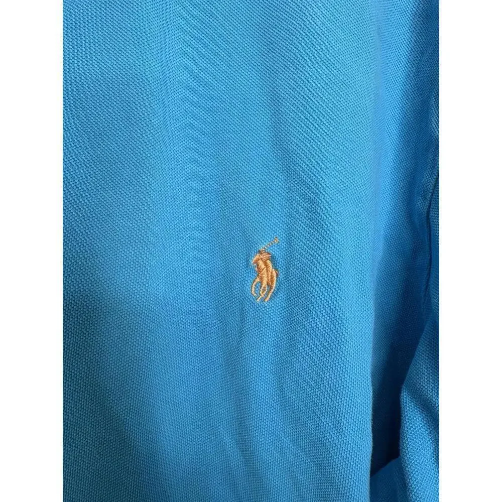 Polo Ralph Lauren Shirt Mens 3XB Cotton Polo Light Blue Pullover Country Club